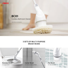 將圖片載入圖庫檢視器 ABKO BC01 韓國 Cordless Bathroom Cleaner 無線充電浴室清潔器 附送3擦頭 / 防水 / 輕巧 / 可伸展 / USB充電 / IPX4 (OHELLA Neospin 香港版)
