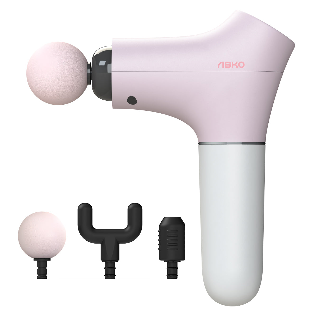 ABKO MG03 韓國 Pink Cordless Massage Gun 極輕身450g, 低音操作52db, 強勁按力2400rpm mini靜音筋膜按摩槍