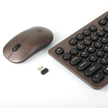 將圖片載入圖庫檢視器 韓國 ABKO WKM810 復古銅色無線鍵盤及滑鼠套裝 2.4GHz Wireless Keyboard Mouse Combo Set

