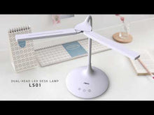 將影片載入圖庫檢視器並播放，ABKO LS01 韓國 LED DESK LAMP Adjustable LED 檯燈 可調角度 / 時尚 / 節能 / 輕觸按鍵 / 3色調
