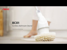 將影片載入圖庫檢視器並播放，ABKO BC01 韓國 Cordless Bathroom Cleaner 無線充電浴室清潔器 附送3擦頭 / 防水 / 輕巧 / 可伸展 / USB充電 / IPX4 (OHELLA Neospin 香港版)
