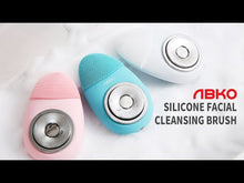 將影片載入圖庫檢視器並播放，ABKO SV01 韓國 Silicone Facial Cleansing Brush 無線洗面機 Facial機 潔面機 / 美容儀 / 提拉儀 / 面部按摩器 IPX7 / 充電式 / 超聲波 / 卸妝 / 塑形 / 深層潔面
