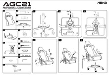 將圖片載入圖庫檢視器 ABKO AGC21 韓國 Gaming Chair 電競椅 連腳托 遊戲扶手椅 高背椅 Armchair 辨公室座椅 大班椅
